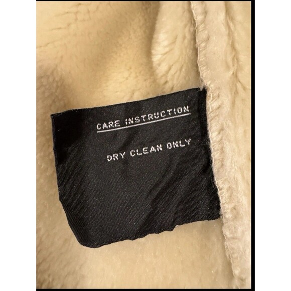 Fleet Street Women’s Faux Fur Suede Jacket Coat Hooded Fleece Size Small - Picture 7 of 8